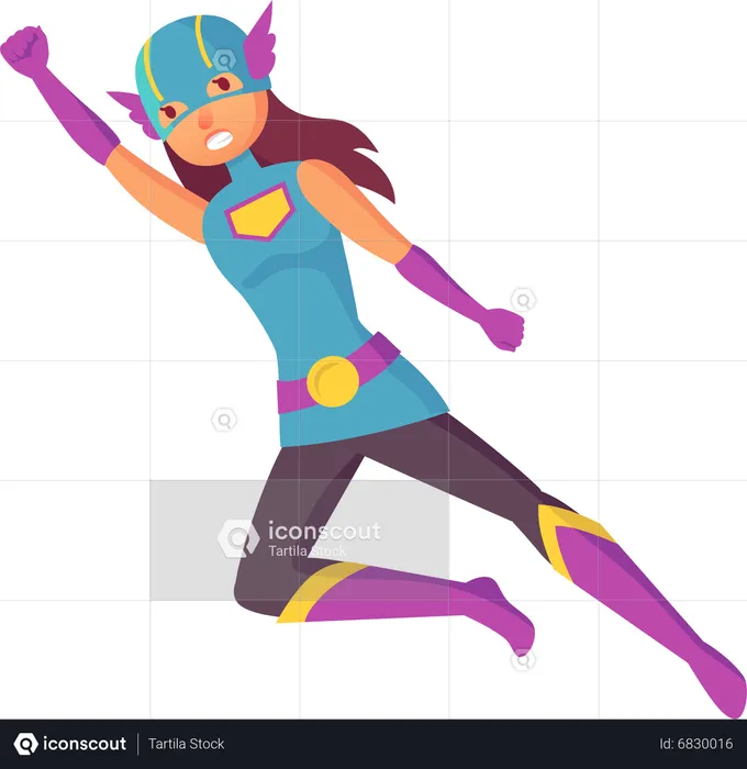 Woman Superhero  Illustration