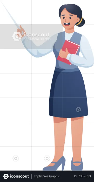 Woman Teacher  Illustration
