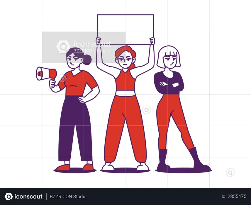Women March  Illustration