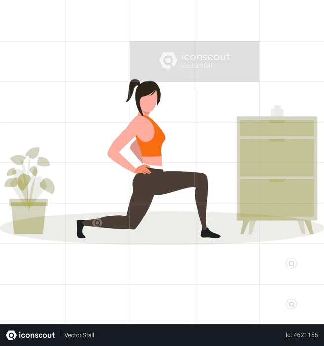Women Working Out  Illustration