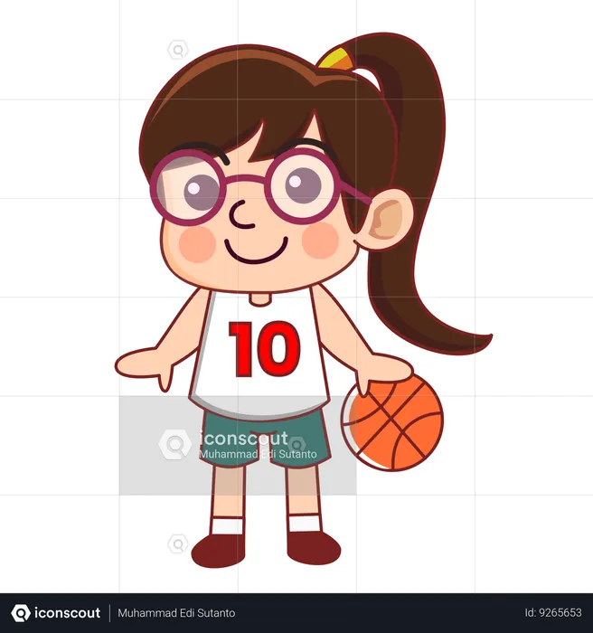 Womens Basketball  Illustration