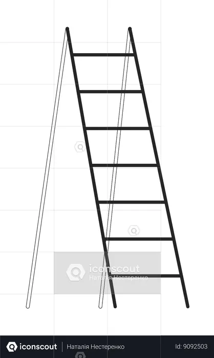 Wooden ladder  Illustration