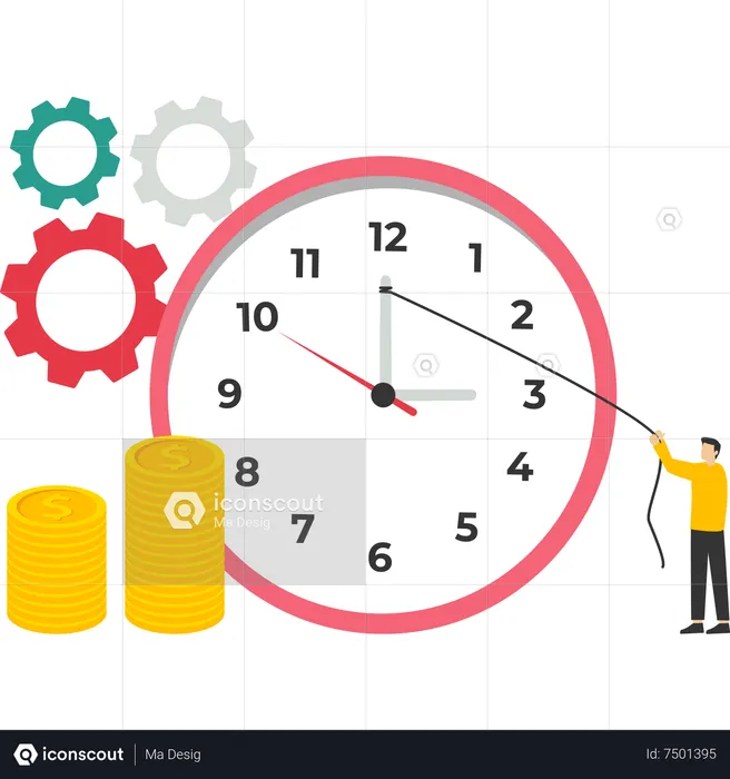 Work and time management  Illustration