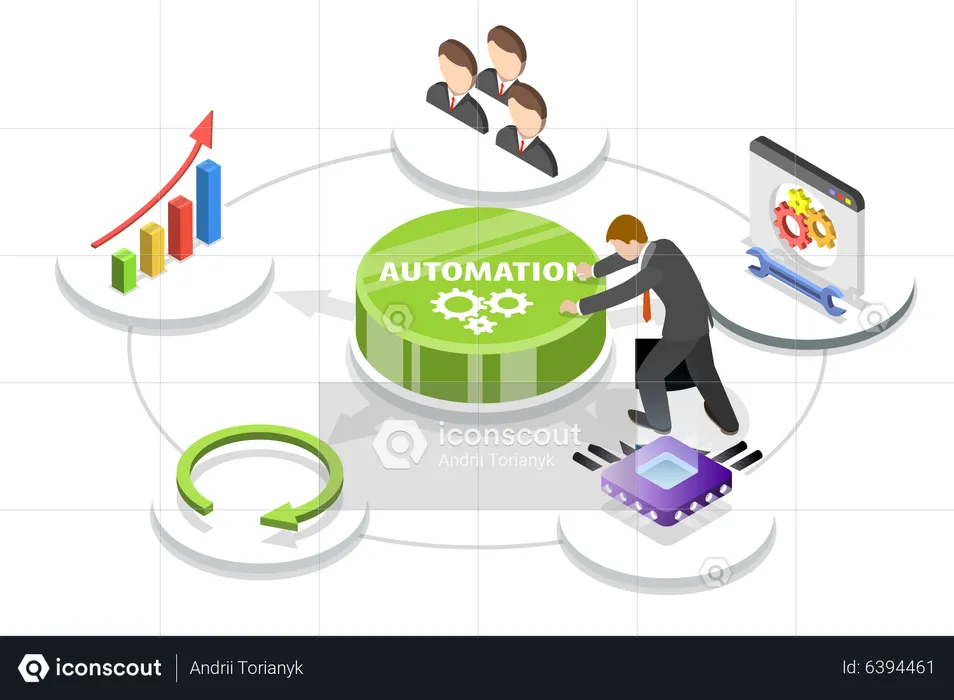 Work Automation  Illustration