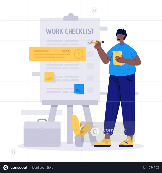 Work checklist  Illustration