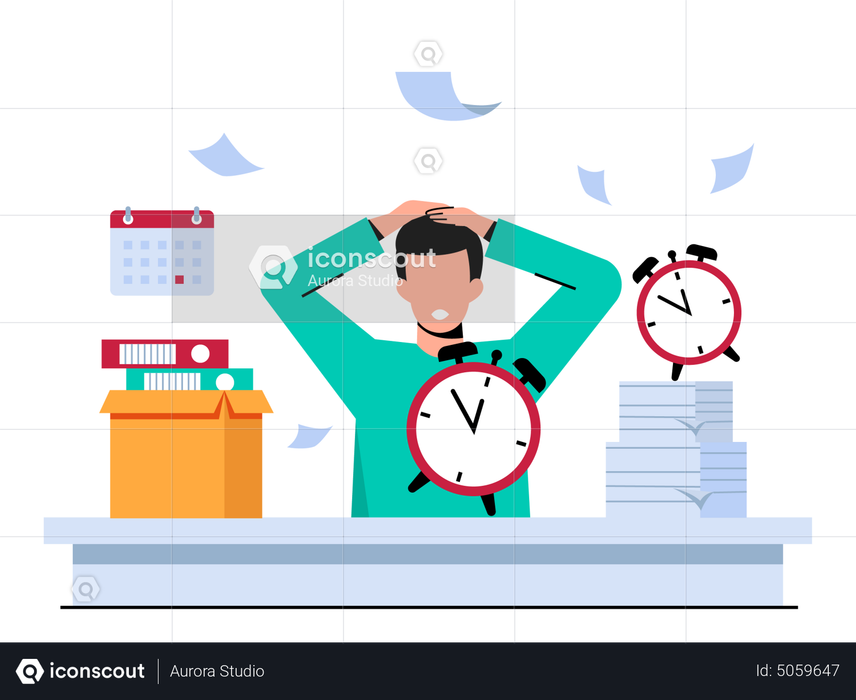 best-premium-work-deadline-illustration-download-in-png-vector-format