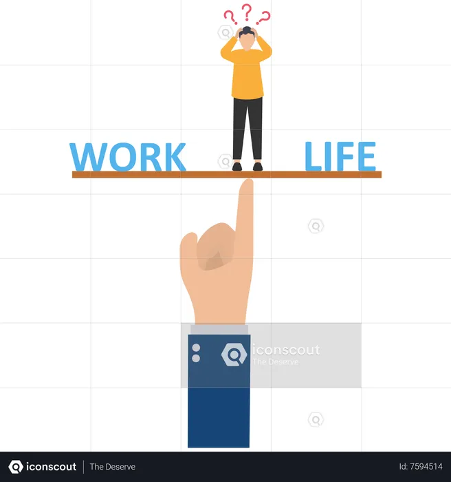 Work life balance  Illustration