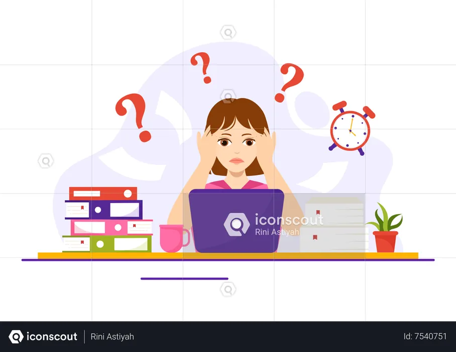 Overloading Vector Illustration with Busy work and Multitasking Employee to  Finish Many Documents or Digital Information in Hand Drawn Templates  25902255 Vector Art at Vecteezy