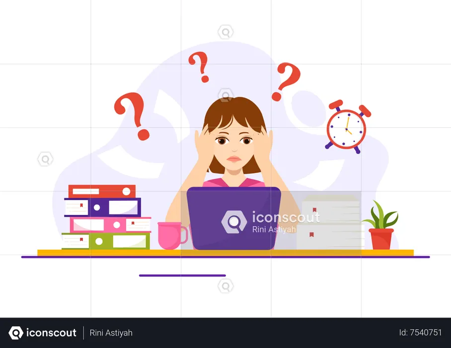 Overloading Vector Illustration with Busy work and Multitasking Employee to  Finish Many Documents or Digital Information in Hand Drawn Templates  25900492 Vector Art at Vecteezy