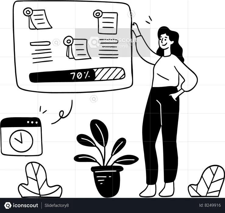 Work Process Management  Illustration