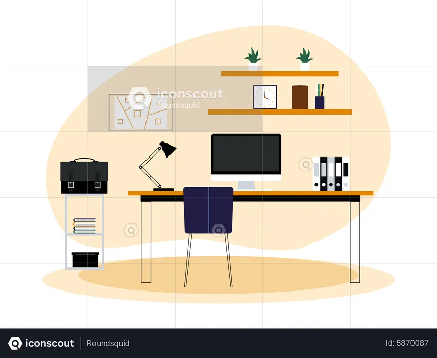 Workdesk  Illustration