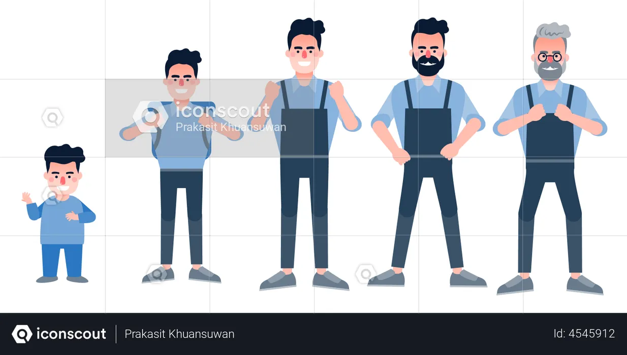 Worker life cycles  Illustration