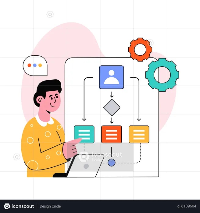 Workflow-Prozess  Illustration