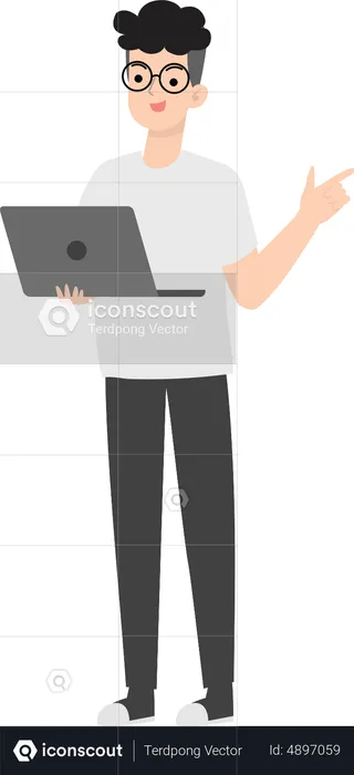 Working Businessman  Illustration