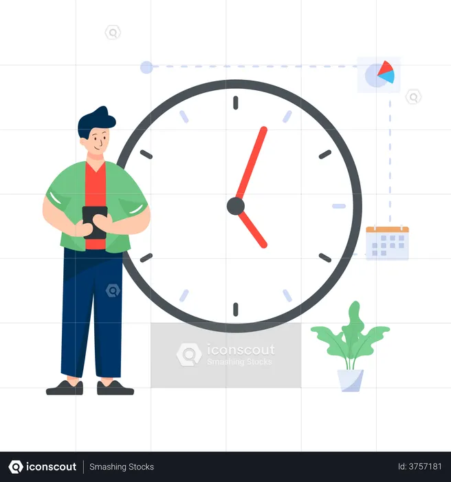 Working Hours  Illustration