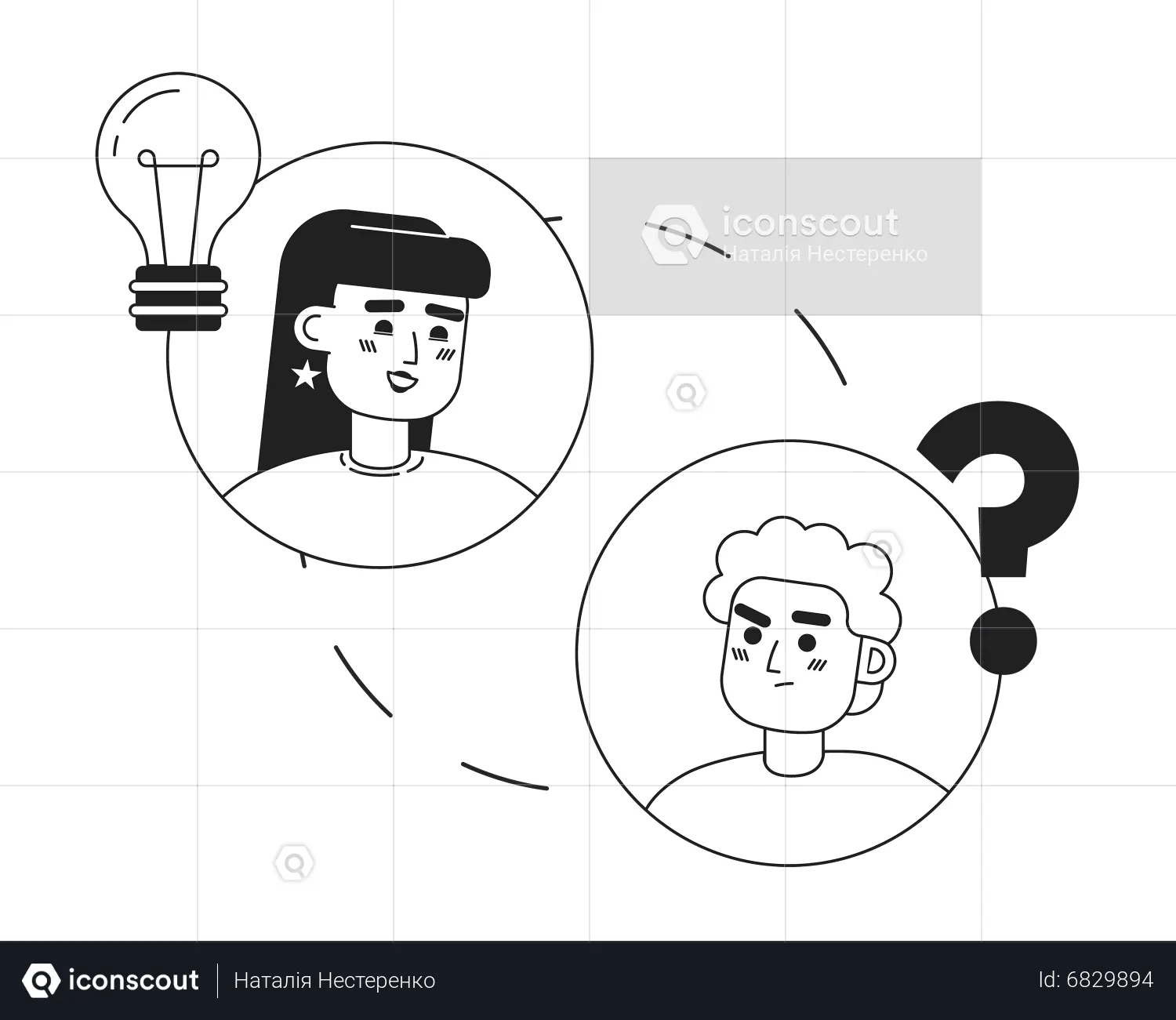 Best Working remotely in team Illustration download in PNG & Vector format