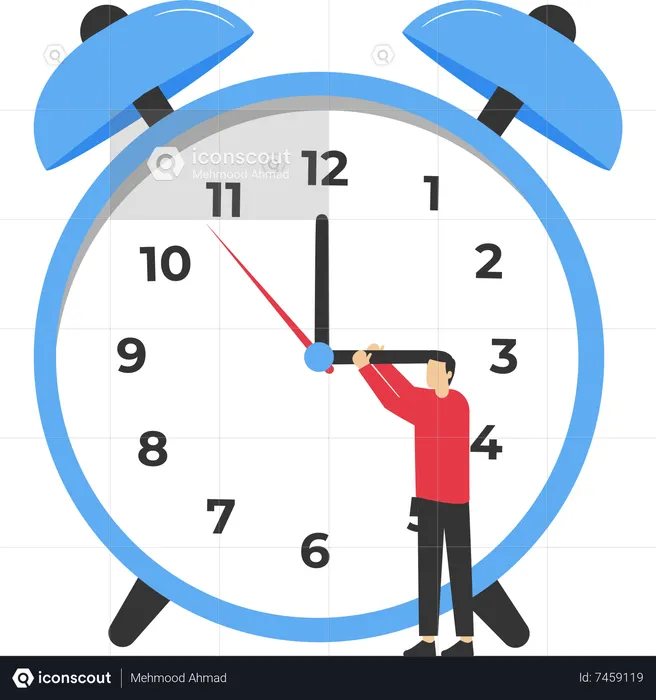 Working time management  Illustration
