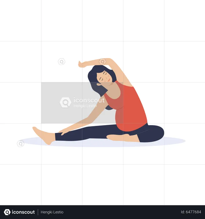 Workout-Übungen für Schwangere  Illustration