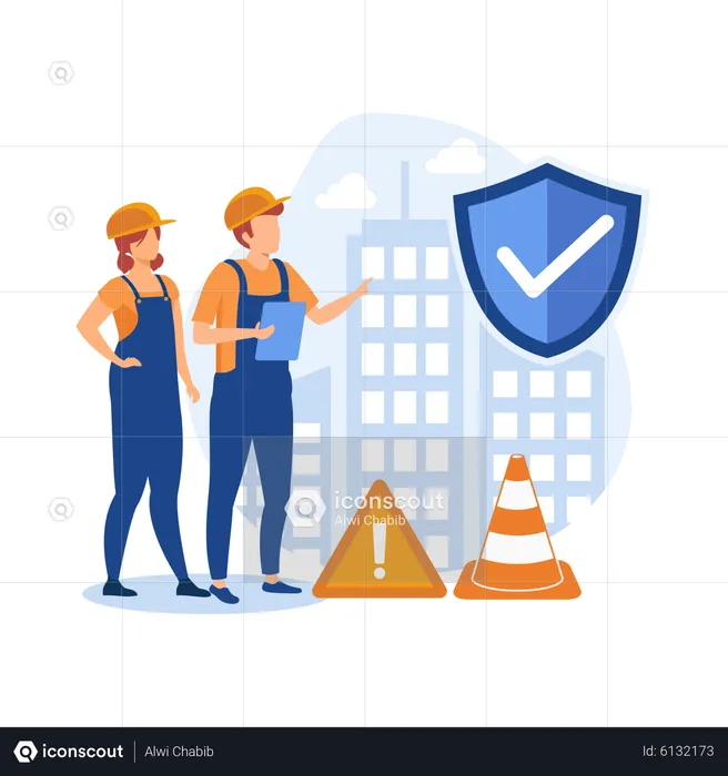 Workplace safety  Illustration