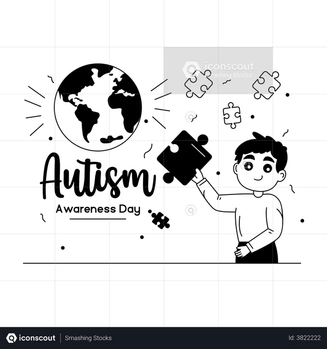 World Autism Awareness Day  Illustration