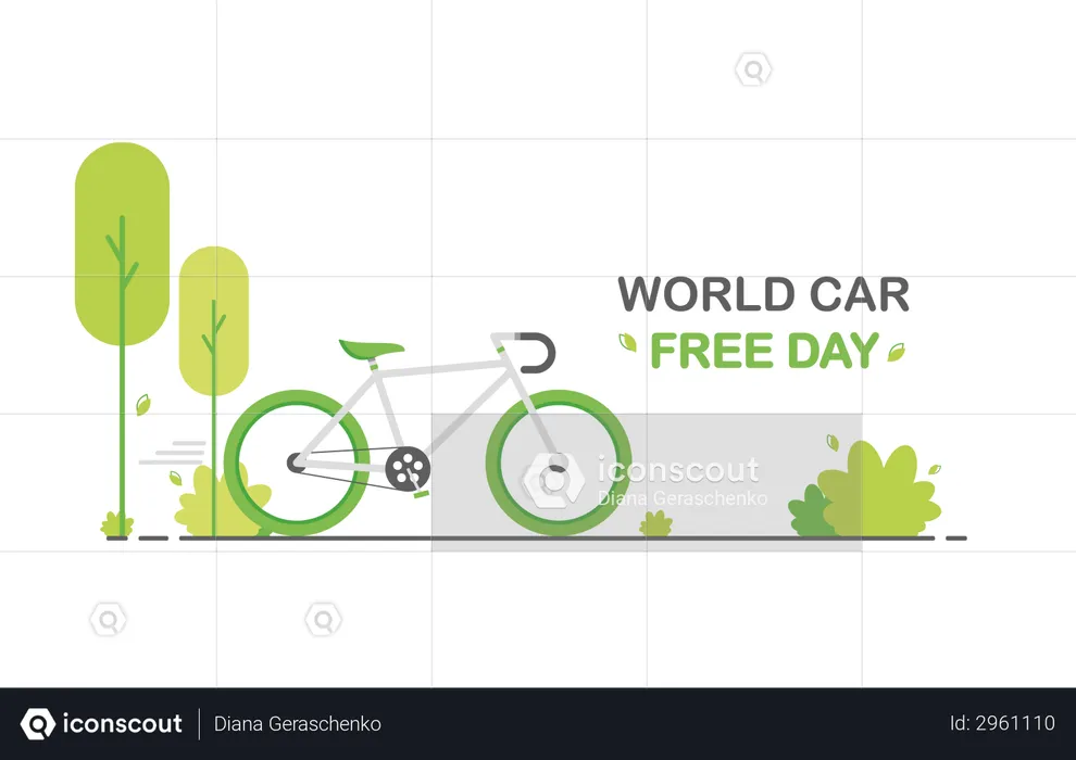 World car free day  Illustration