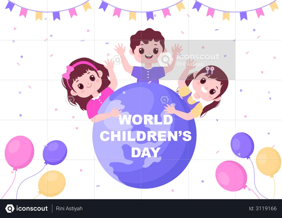 World Children's Day  Illustration