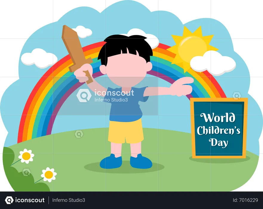 World Children's Day  Illustration