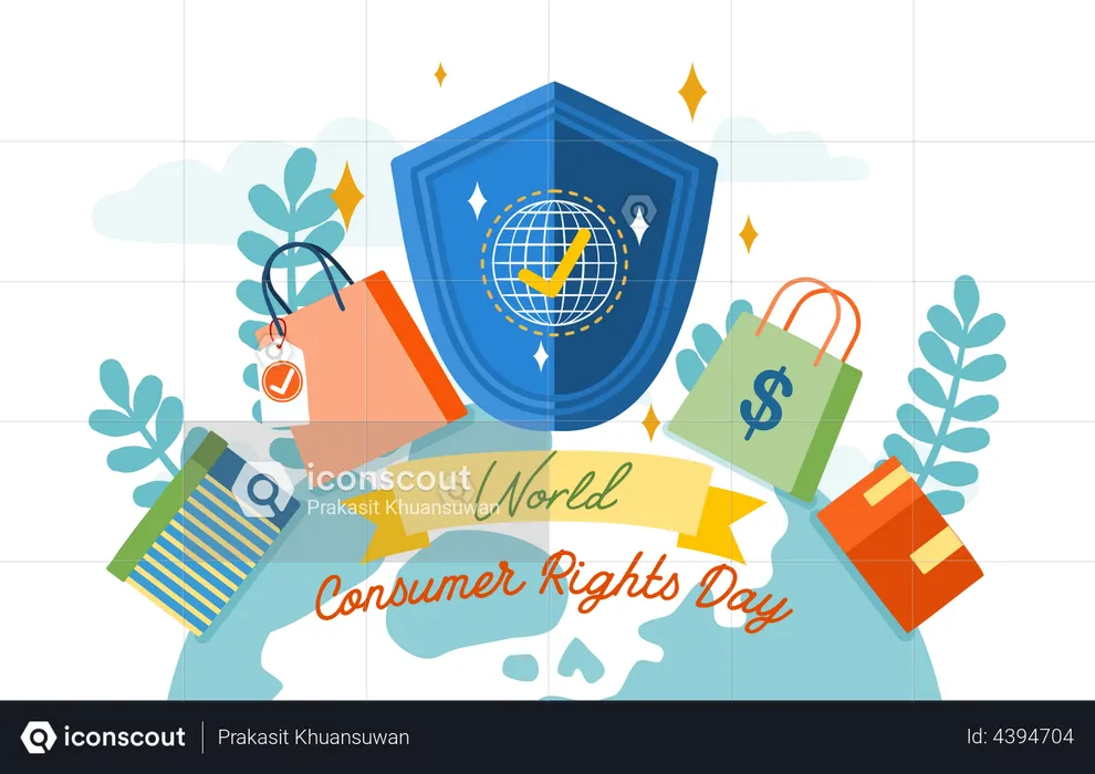 World consumer rights day  Illustration