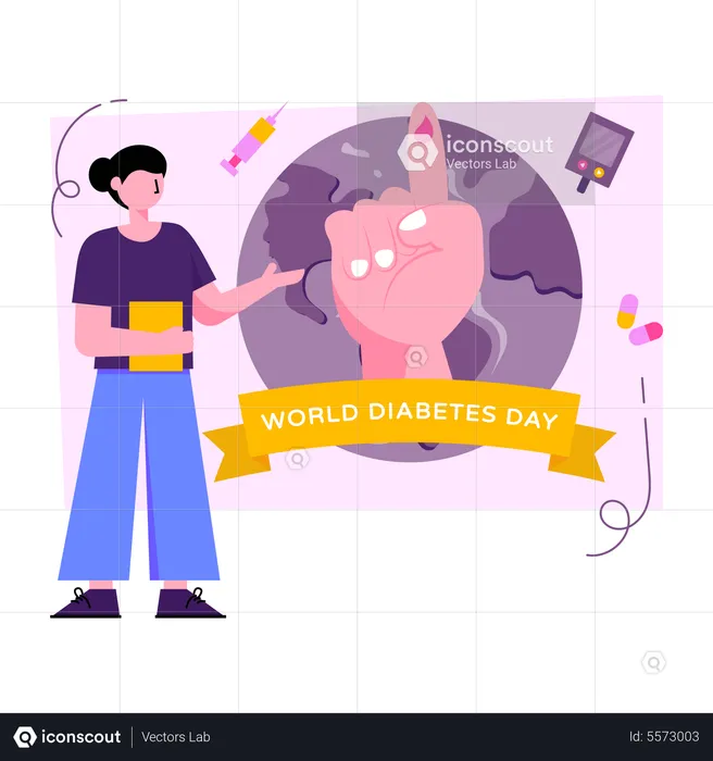 World Diabetes Day  Illustration