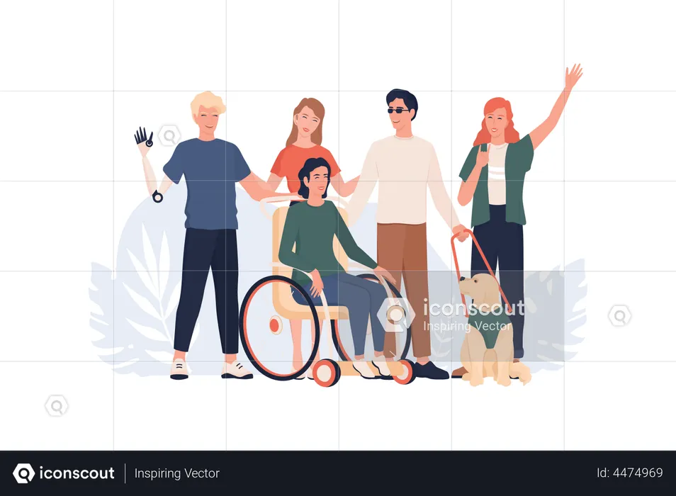 World disability day  Illustration