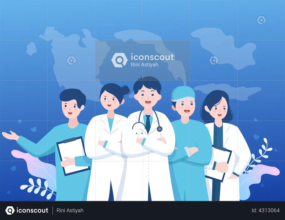 World Doctors Day  Illustration