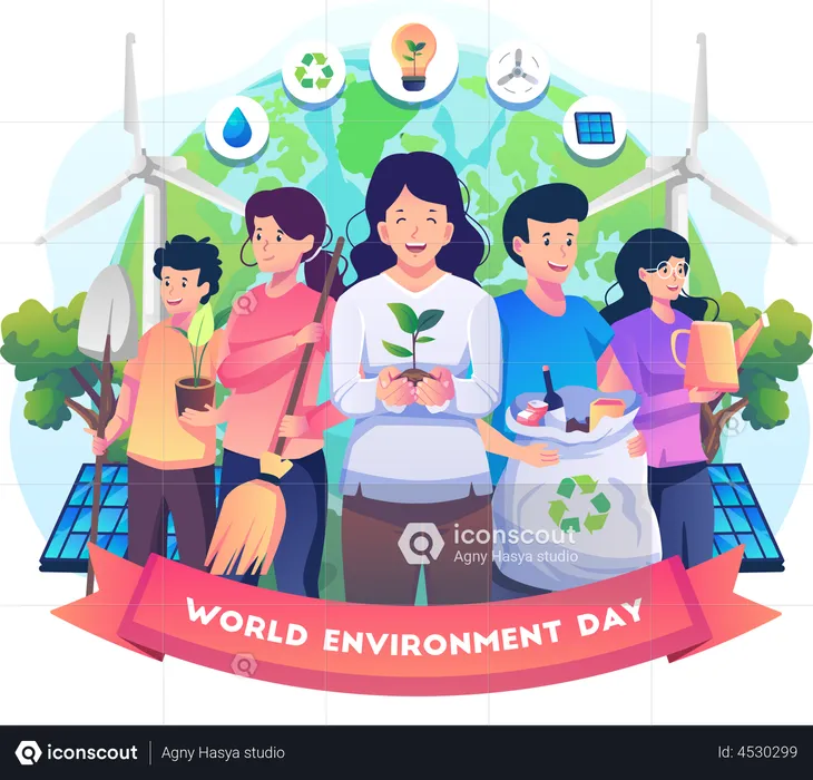 World Environment day  Illustration