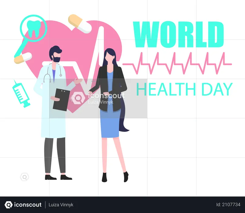 World Health Day  Illustration