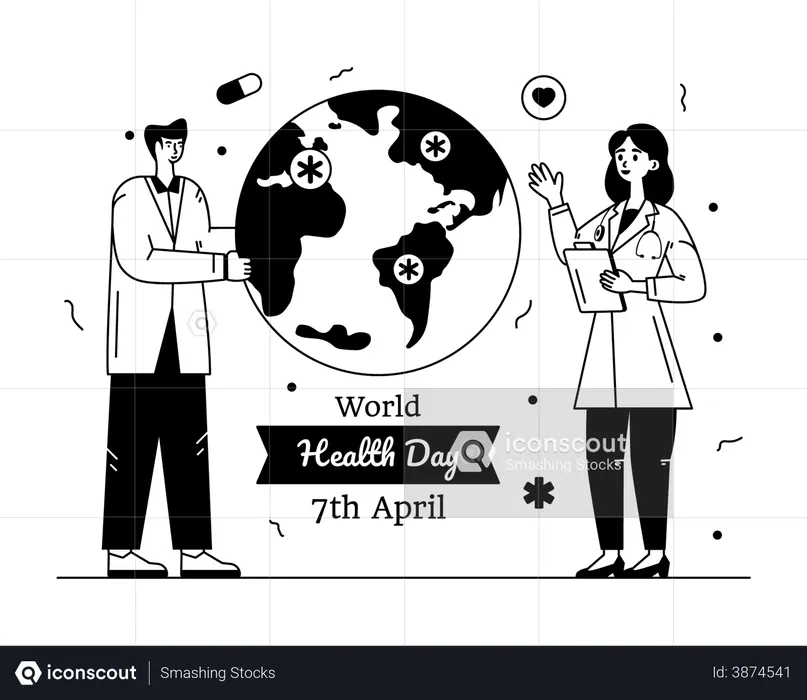 World Health day  Illustration