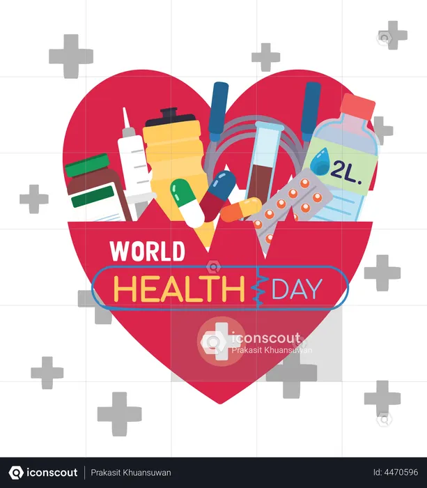 World Health Day  Illustration