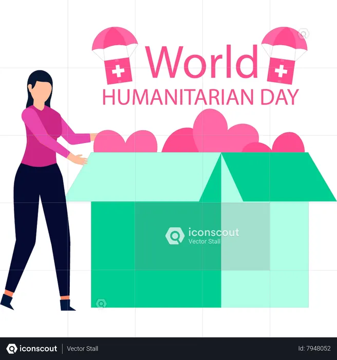 World humanitarian day  Illustration