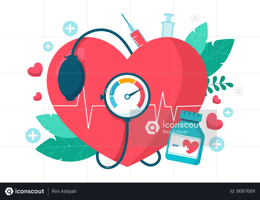 World hypertension day  Illustration