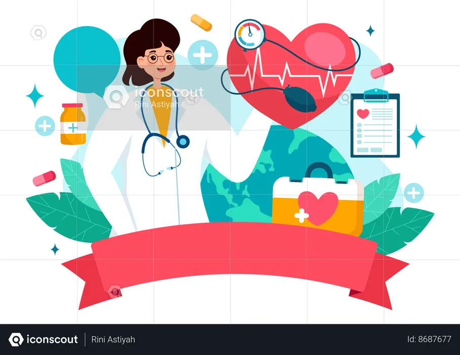 World hypertension day  Illustration