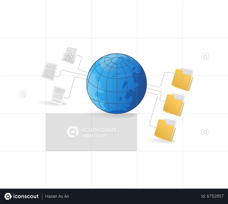 World internet data  Illustration