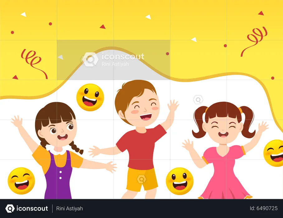 World Laughter Day Emoji Illustration