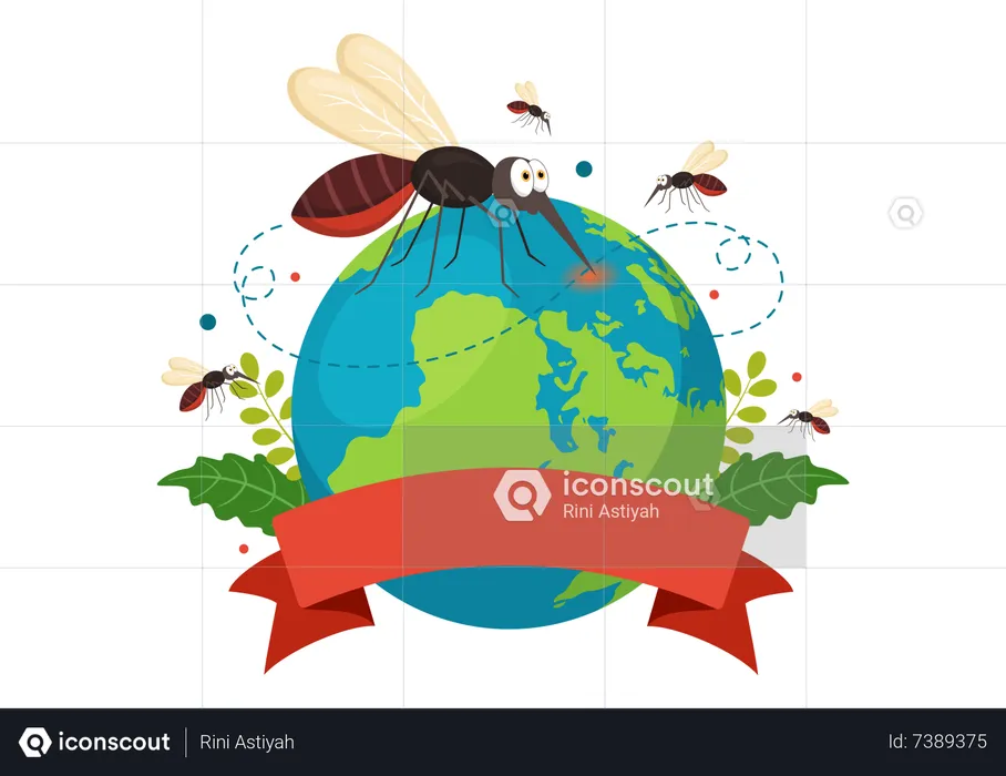 World Mosquito  Illustration
