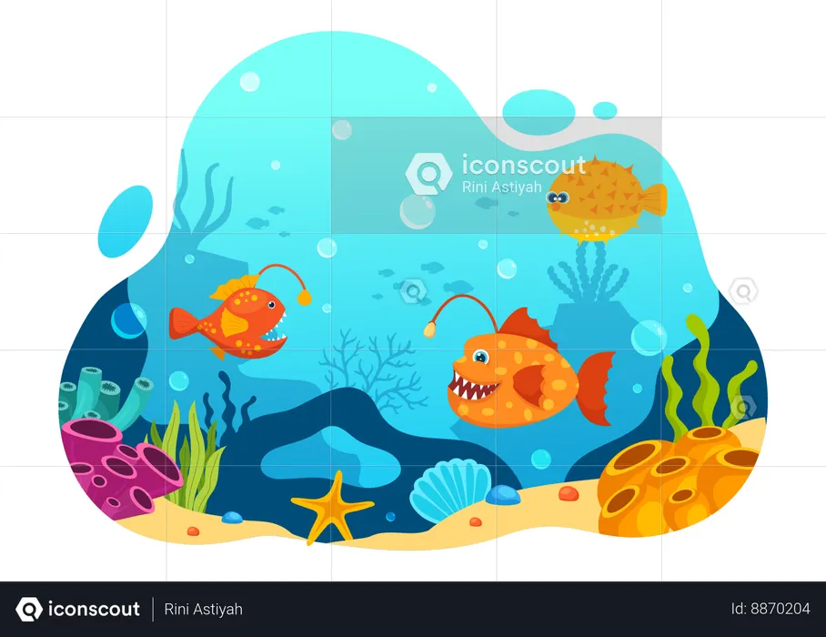 World Oceans Day  Illustration