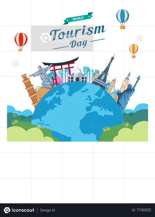 World Tourism Day  Illustration