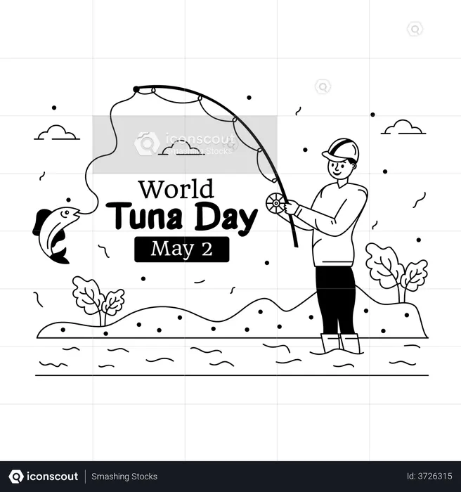 World Tuna day  Illustration