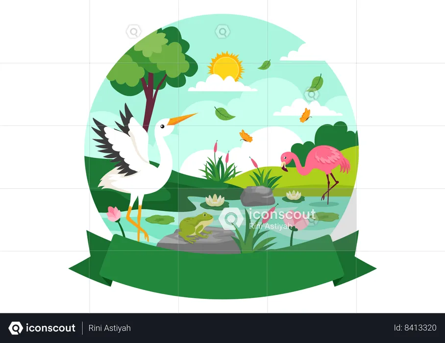 World Wetlands Day  Illustration