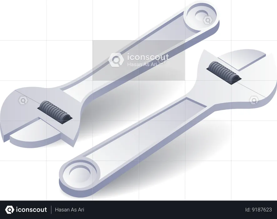 Wrench repair  Illustration