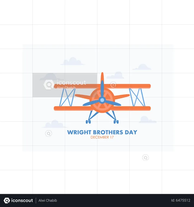 Wright Brothers day  Illustration
