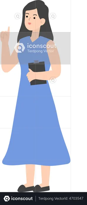 Write Down On Report  Illustration