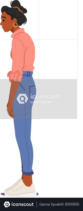 Wrong posture while standing  Illustration