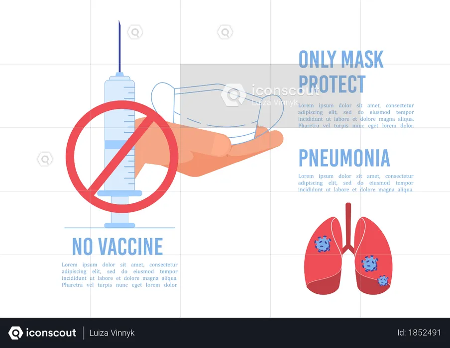 Wuhan Coronovirus Infection Warning Infographic  Illustration